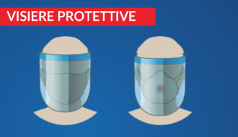 Visiere protettive plastica